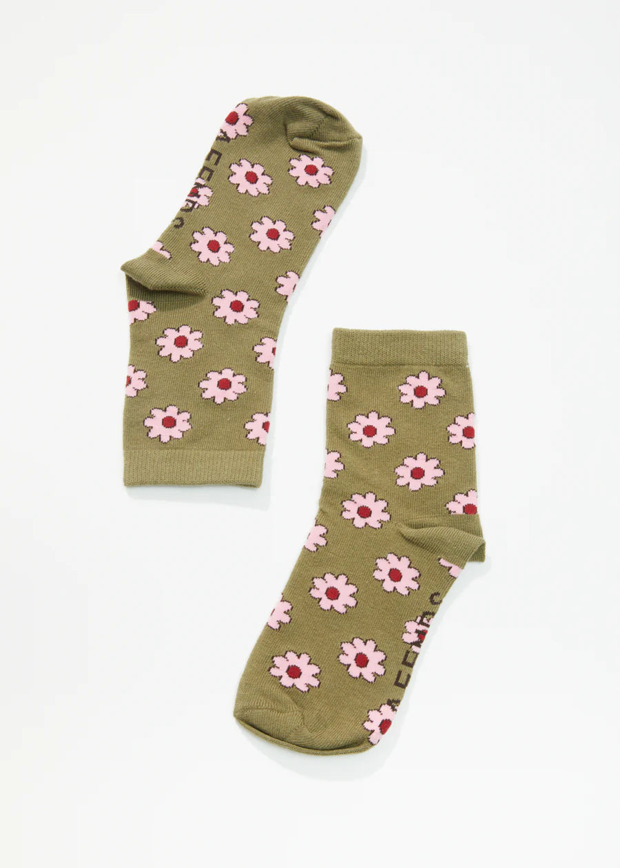 Afends Flower Crew Socks