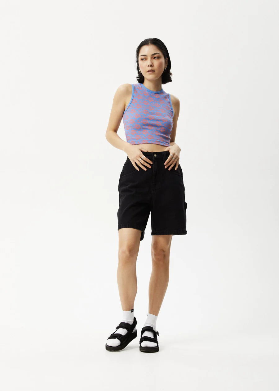 Afends Womens Jeet Dalston Ribbed Singlet | Sanbah Australia