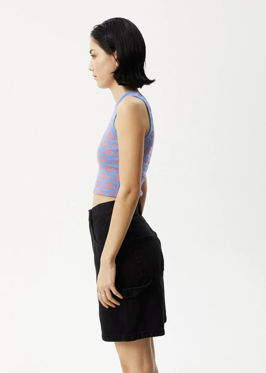 Afends Womens Jeet Dalston Ribbed Singlet | Sanbah Australia