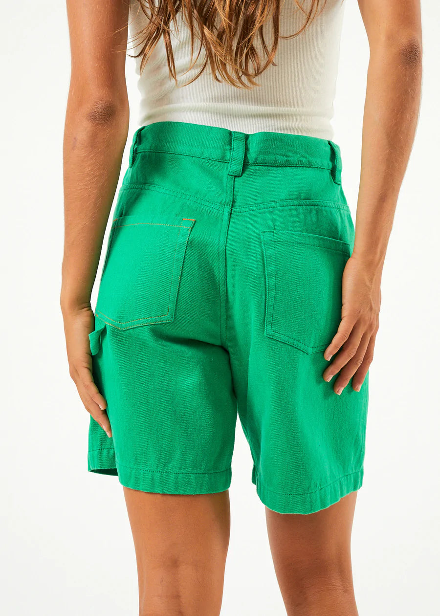Afends Womens Sleepy Hollow Emilie Hemp Twill Carpenter Shorts