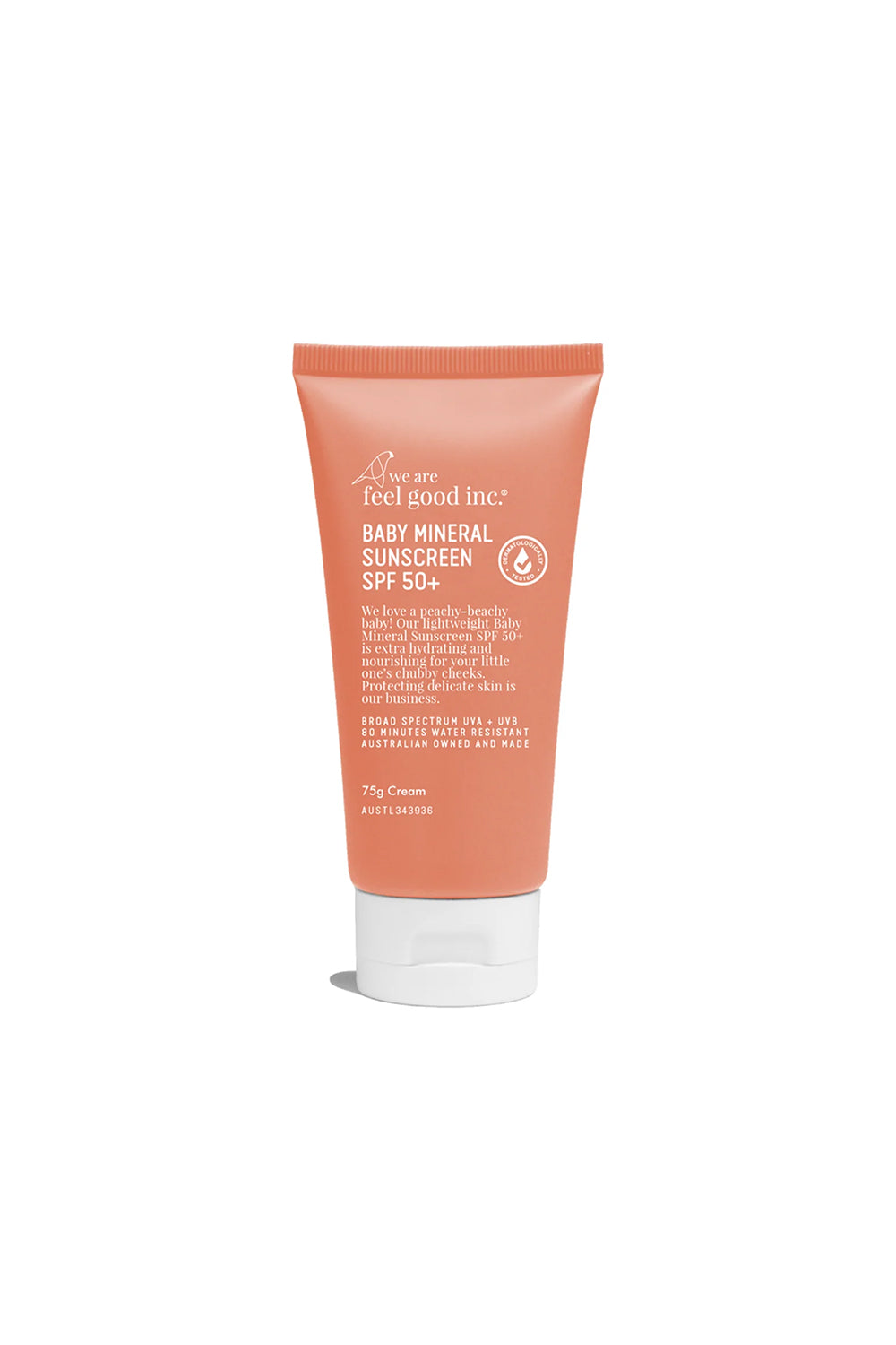 We are feel good inc. Baby Mineral Sunscreen SPF50+ 75mL | Sanbah Australia