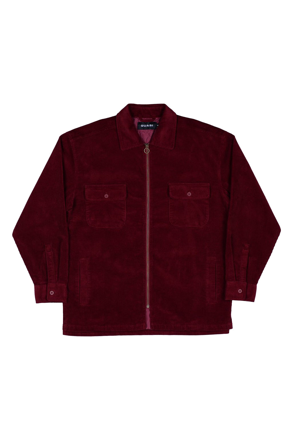 Quasi Skateboards | Corduroy Shirt Jacket - Burgundy