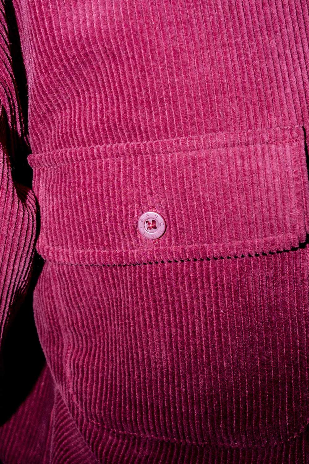 Quasi Skateboards | Corduroy Shirt Jacket - Burgundy