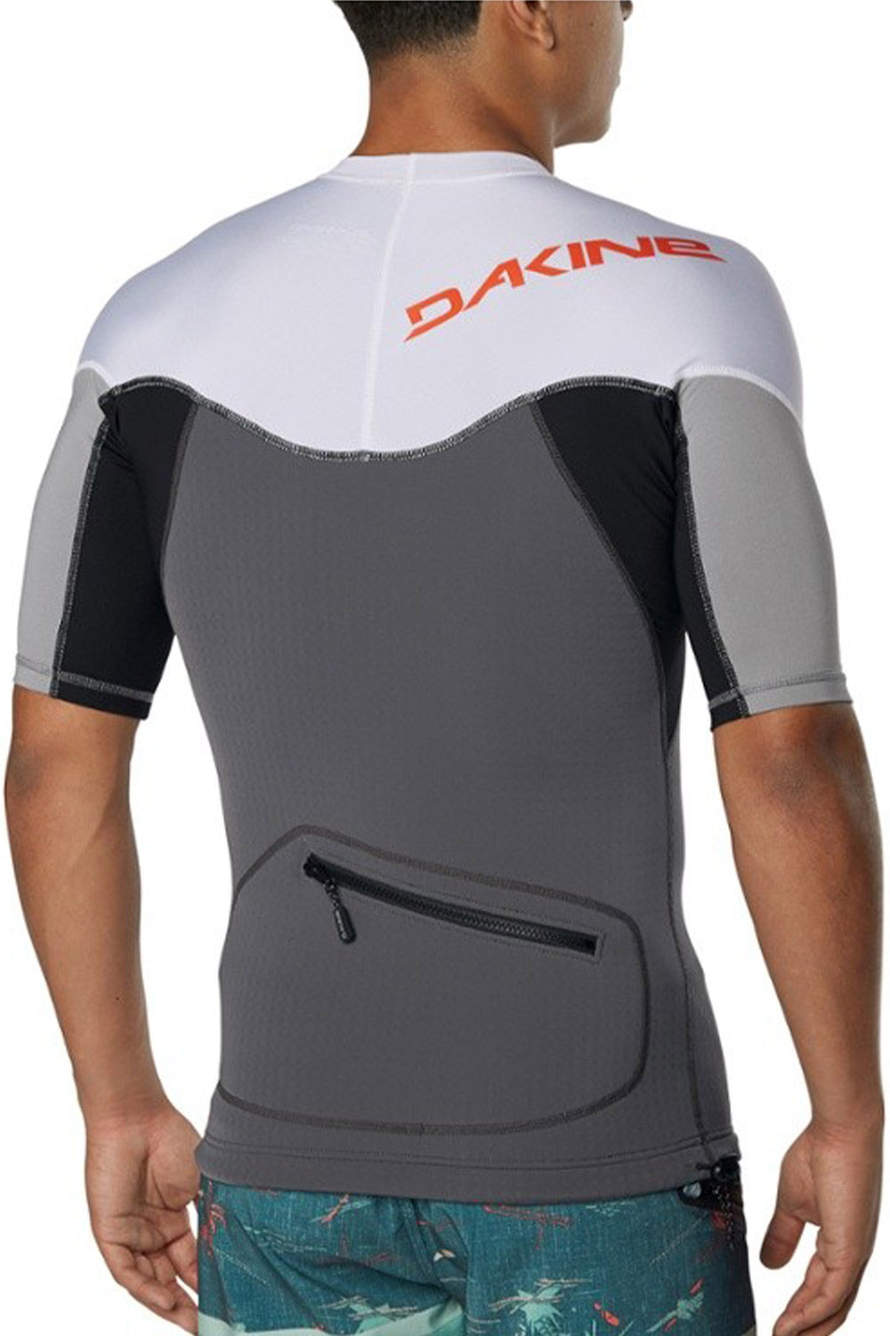 Shop | Dakine Mens Storm Snug Fit Short Sleeve 2mm Rashshirt - Carbon