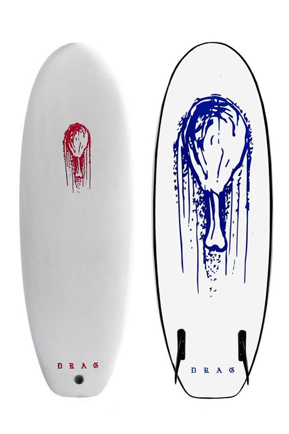 4'10 Drag Board Co Drumstick Twinny Softboard - Comes with fins