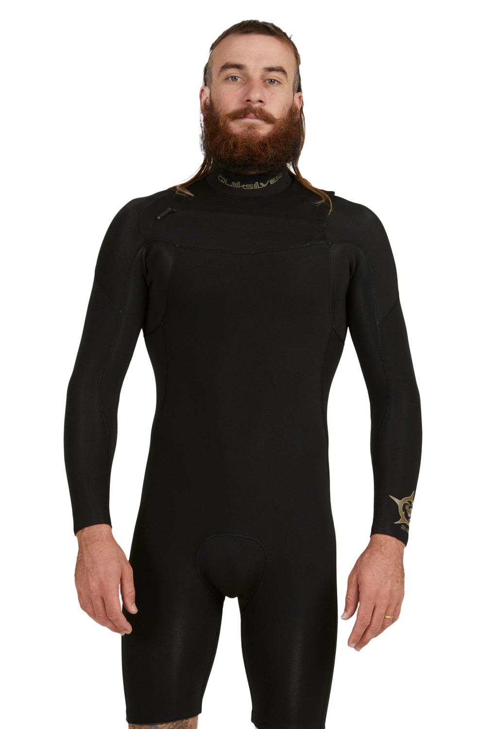 Quiksilver Mens 2/2mm Everyday Sessions Long Sleeve Chest Zip Springsuit