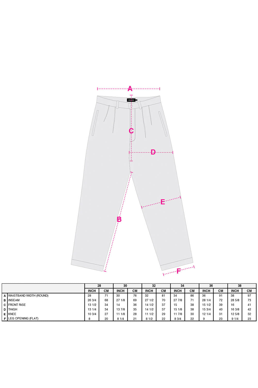 Quasi Skateboards | Quasi Elliot Pant - Sizing