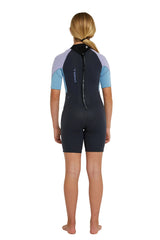 O'Neill 2mm Girls Reactor II Back Zip Short Sleeve Spring Suit