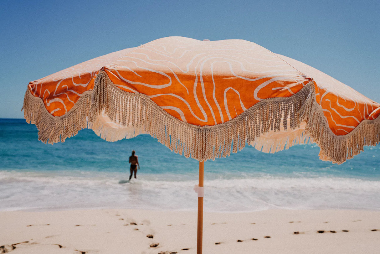 Salty Shadows Earth Beach Umbrella | Sanbah Australia