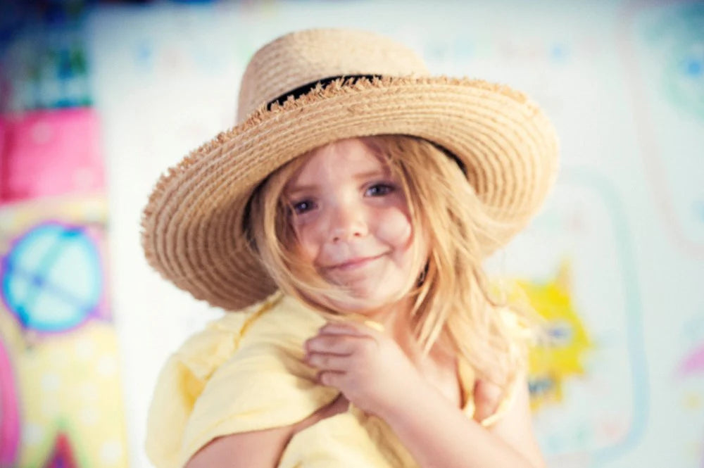Fallen Broken Street The River Straw Kids Hat | Sanbah Australia