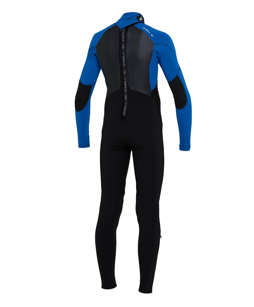 O'Neill Kids Boys Defender 3/2mm Steamer Back Zip Wetsuit - Black/Ultrablue