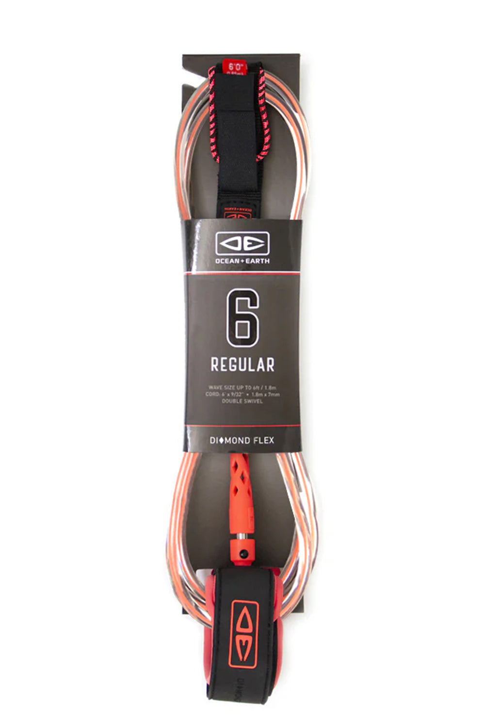 6ft Ocean & Earth Regular Comp Leash Leg Rope