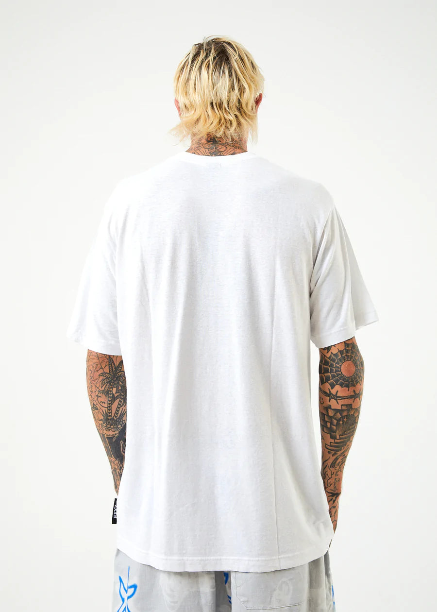 Afends Mens Planetary Hemp Retro Graphic T-Shirt