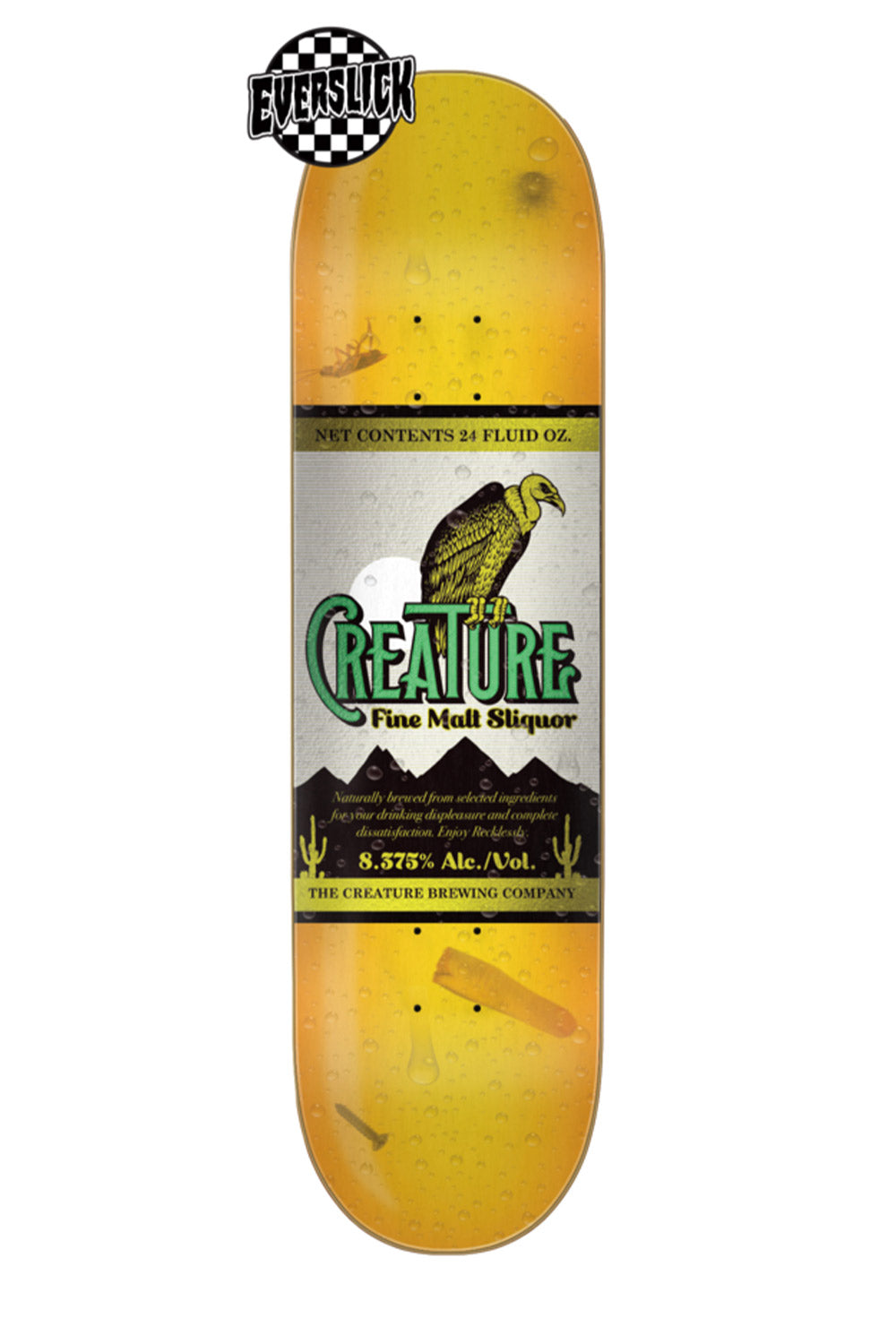 Creature Malt Sliquor SM Everslick Creature Skateboard Deck - 8.375"