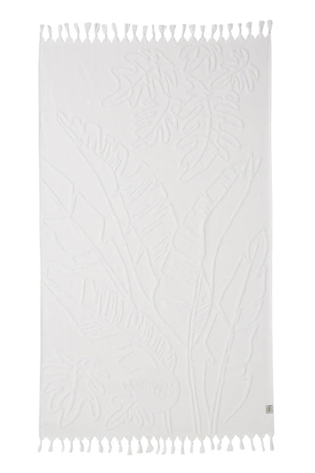 Mayde Beach Towels | Mayde Daintree Beach Towel - White