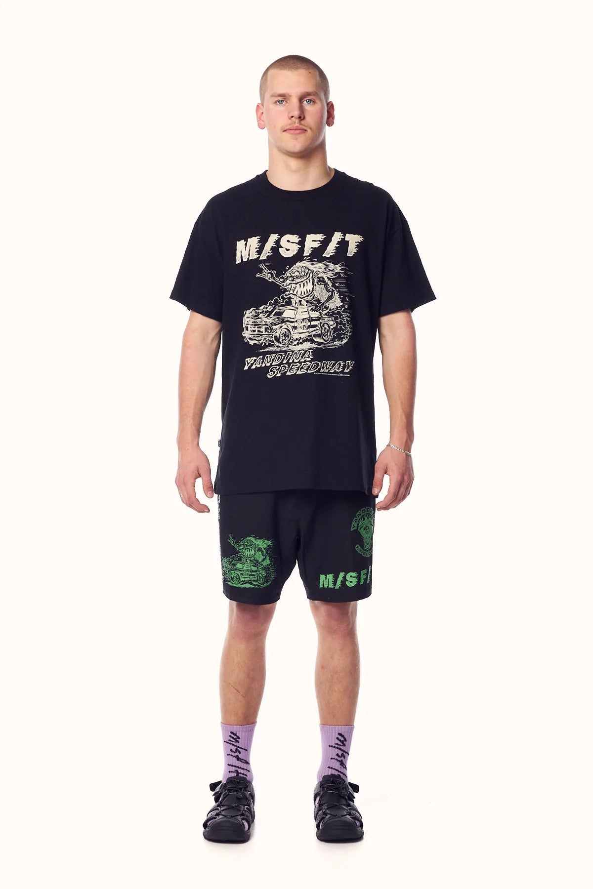 MISFIT Mens Yandina Speedway 50/50 SS T-Shirt