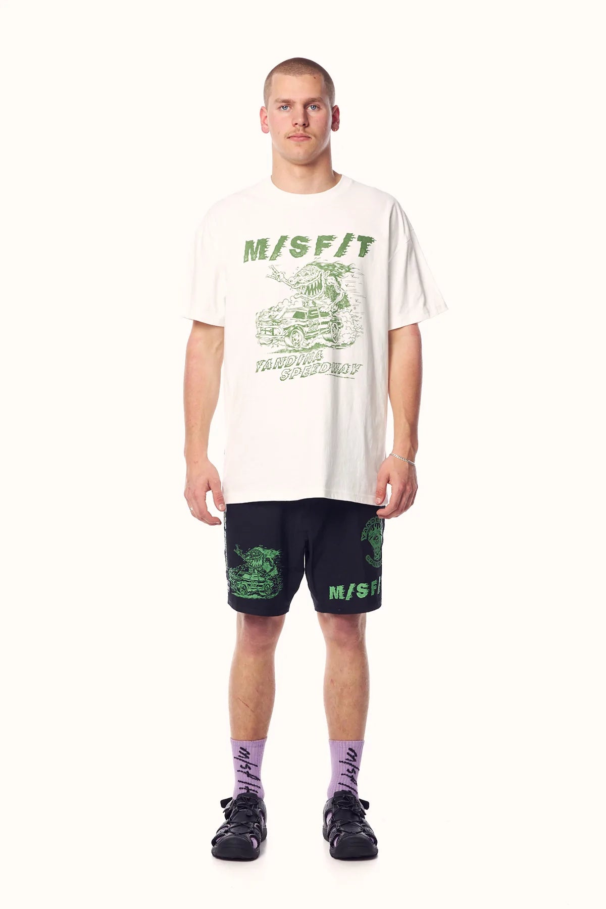 MISFIT Mens Yandina Speedway 50/50 SS T-Shirt