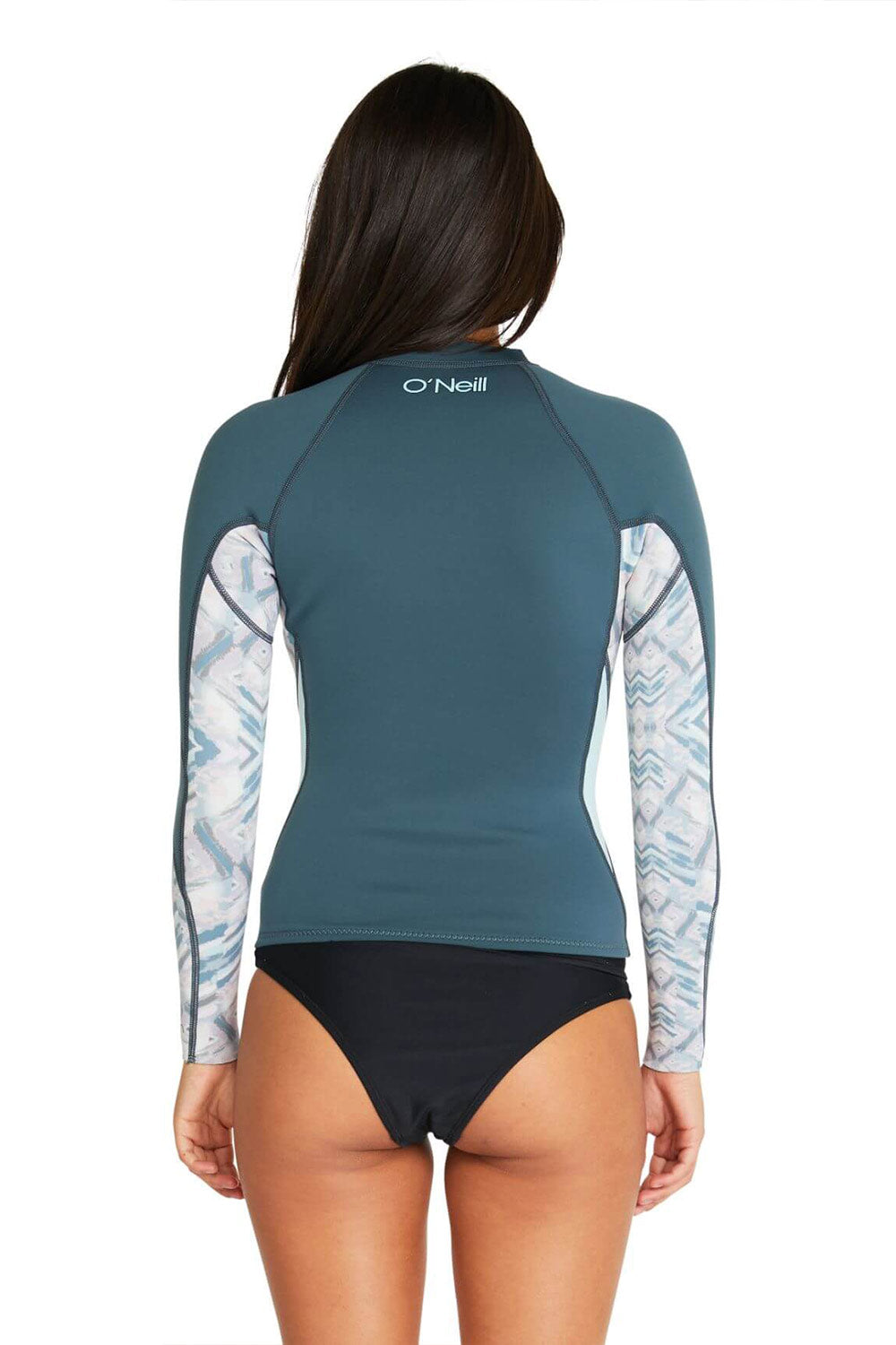 O'Neill Women's Bahia 1.5mm Full Zip Wetsuit Jacket - Salina Shade