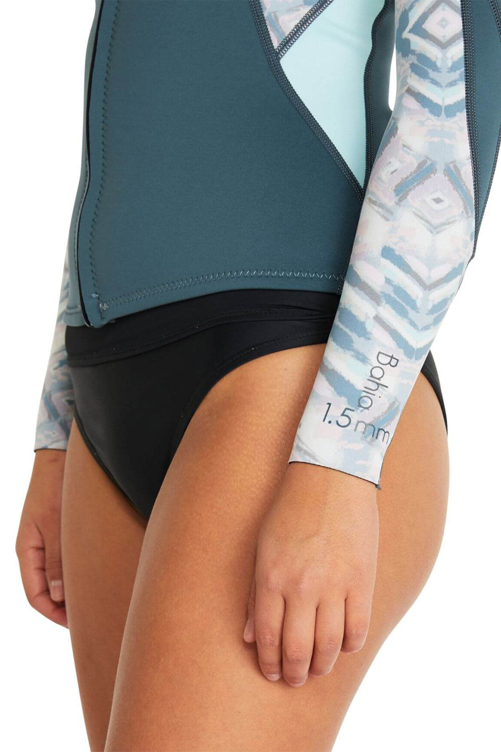 O'Neill Women's Bahia 1.5mm Full Zip Wetsuit Jacket - Salina Shade