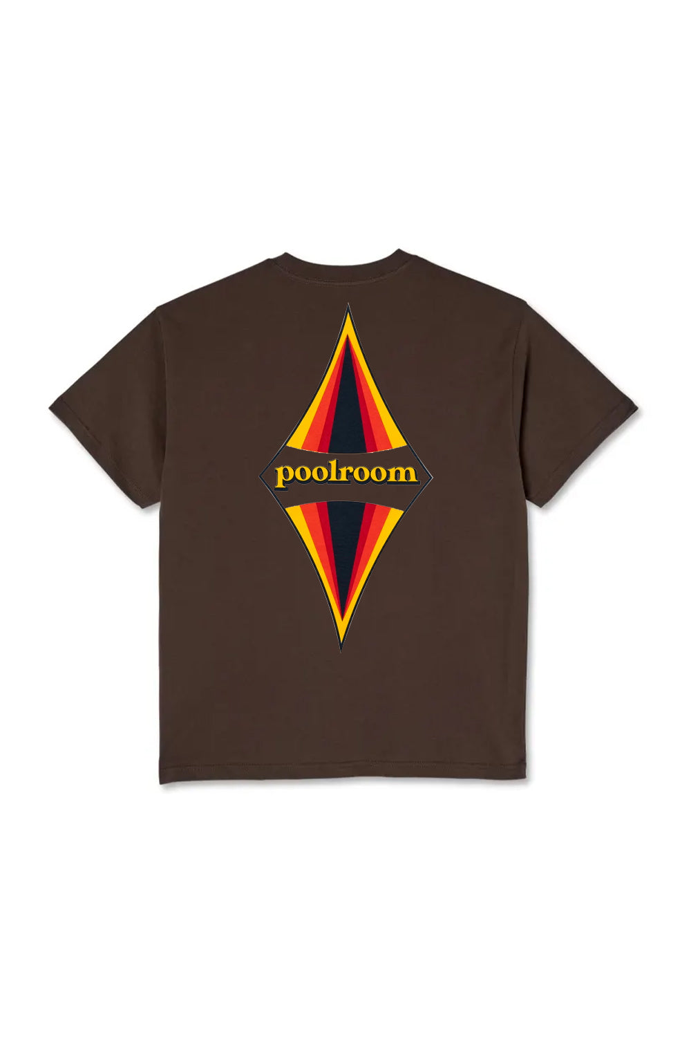 Poolroom Skateboards | Poolroom Swell T-Shirt - Chocolate Brown