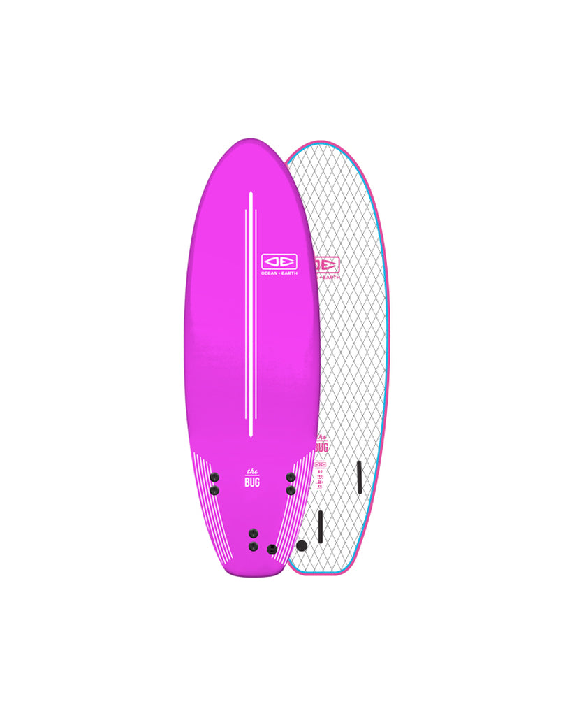 5'6 Ocean & Earth Bug Softboard - Comes with fins
