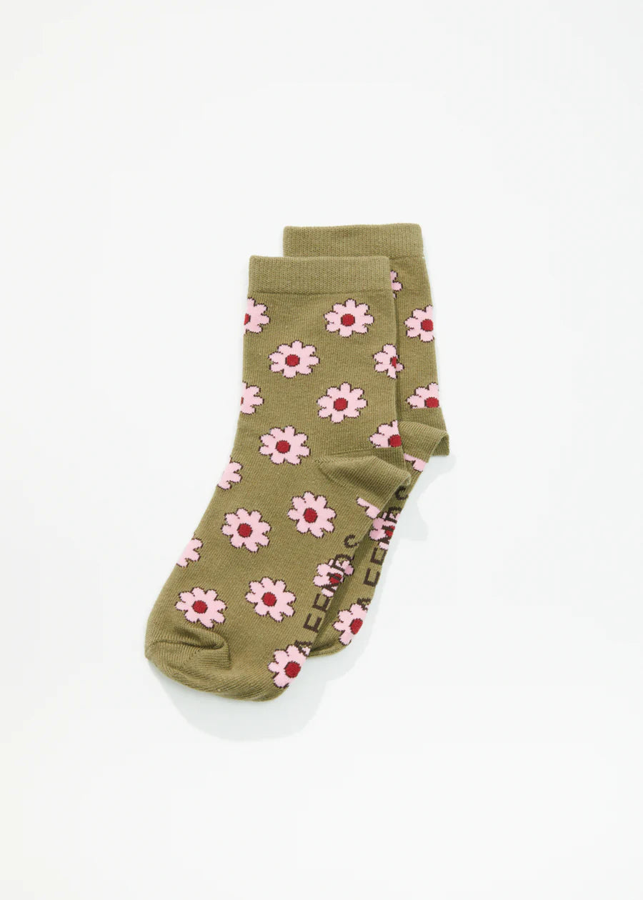 Afends Flower Crew Socks
