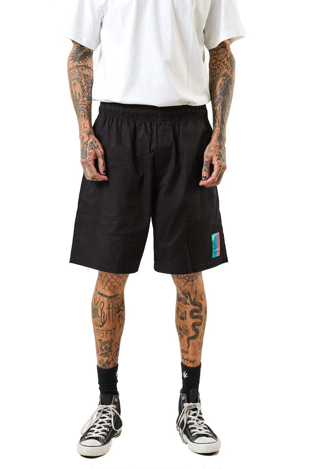 Afends Mens Studio Organic Elastic Waist Shorts | Sanbah Australia