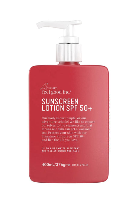 We are feel good inc. Signature Sunscreen Lotion SPF 50+ 400ml