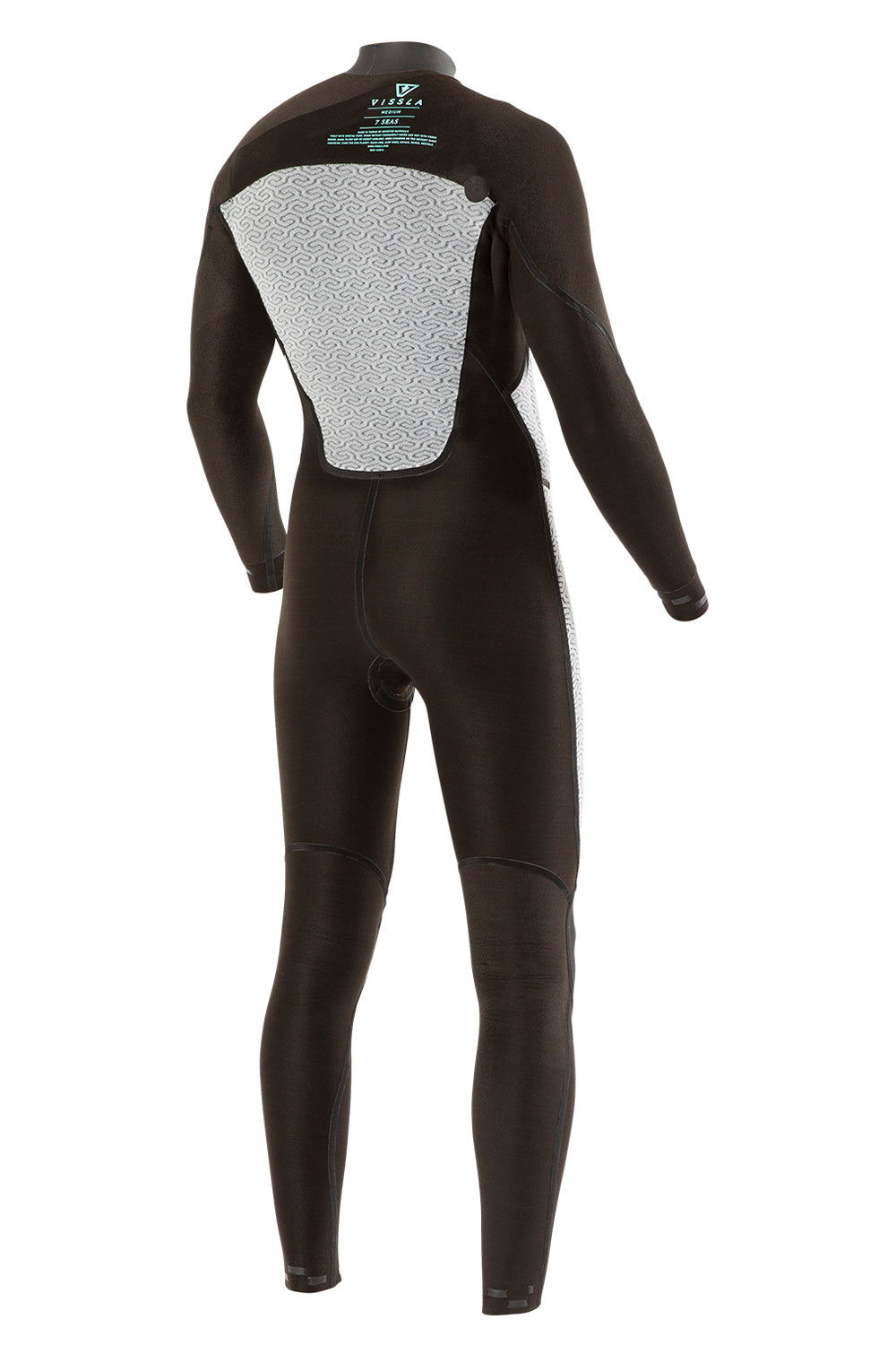 Vissla Wetsuits | Vissla 7 Seas 2/2mm Full Chest Zip Wetsuit - Black/Jade