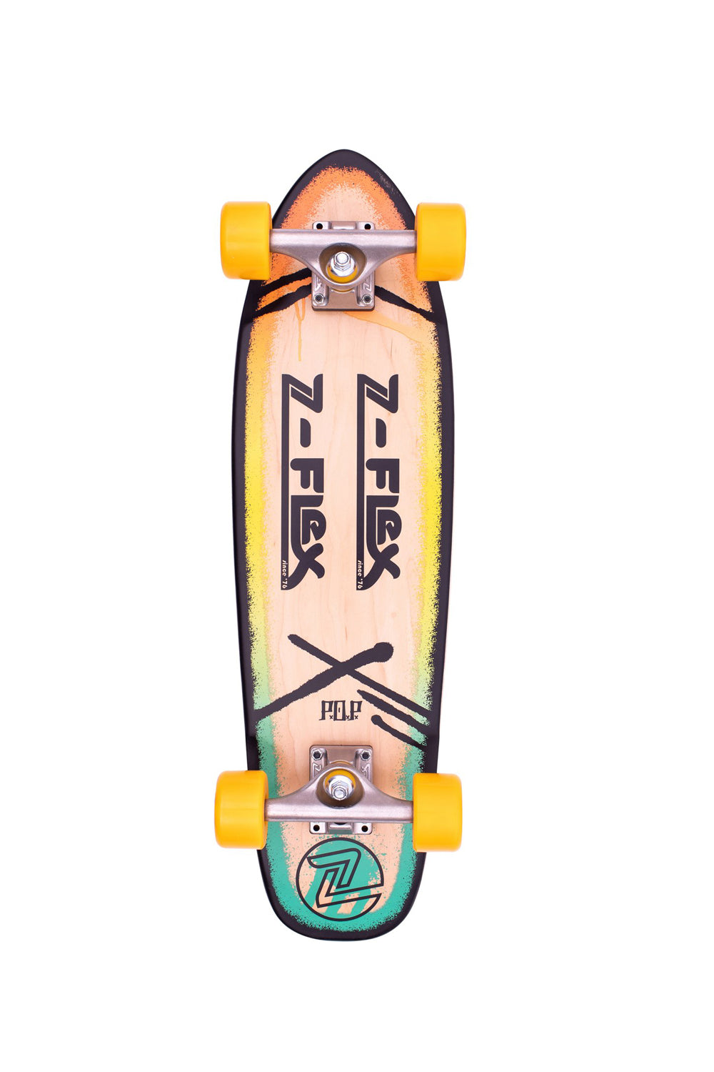 Z Flex Skateboards | Z Flex 27" Pop Rasta Cruiser Skateboard