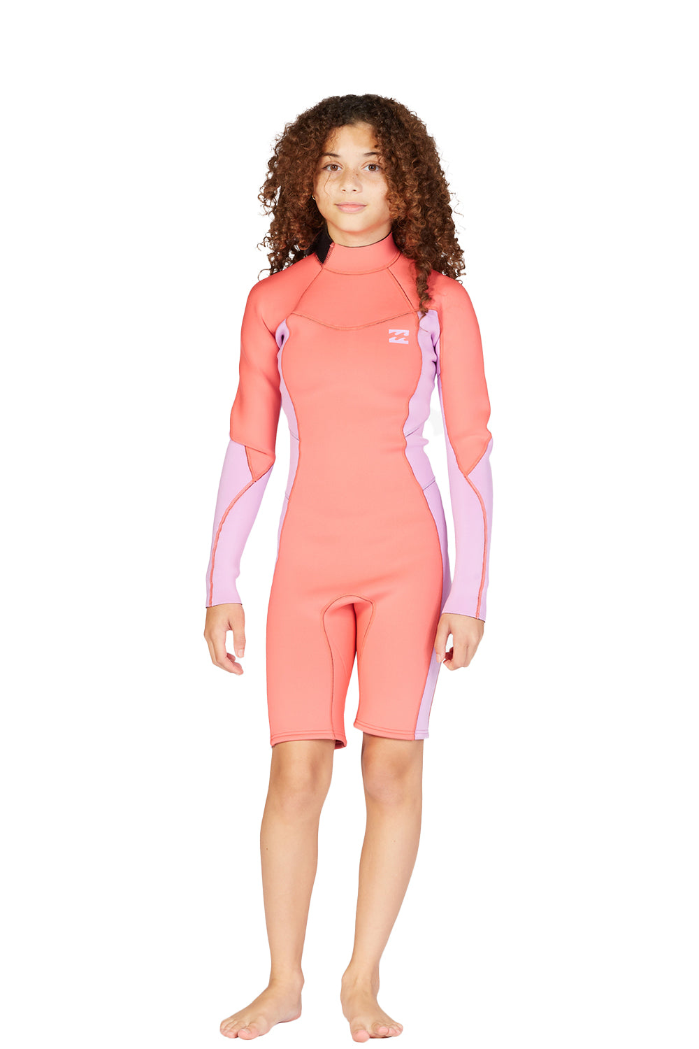 Billabong Girls 2/2 Synergy Back Zip Long Sleeve Spring Suit