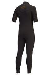 Billabong 2/2mm Revolution Chest Zip Steamer Wetsuit - Black Clay