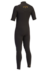 Billabong 2/2mm Revolution Chest Zip Steamer Wetsuit - Black Clay