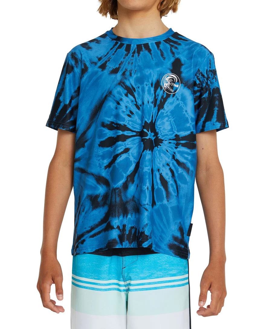 O'Neill Boy's Dopedye UV Short Sleeve Rash Shirt