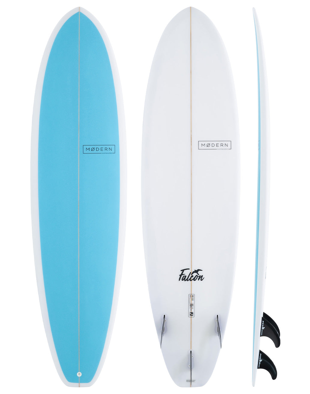 Modern Falcon PU Surfboard Coloured - Fins Included