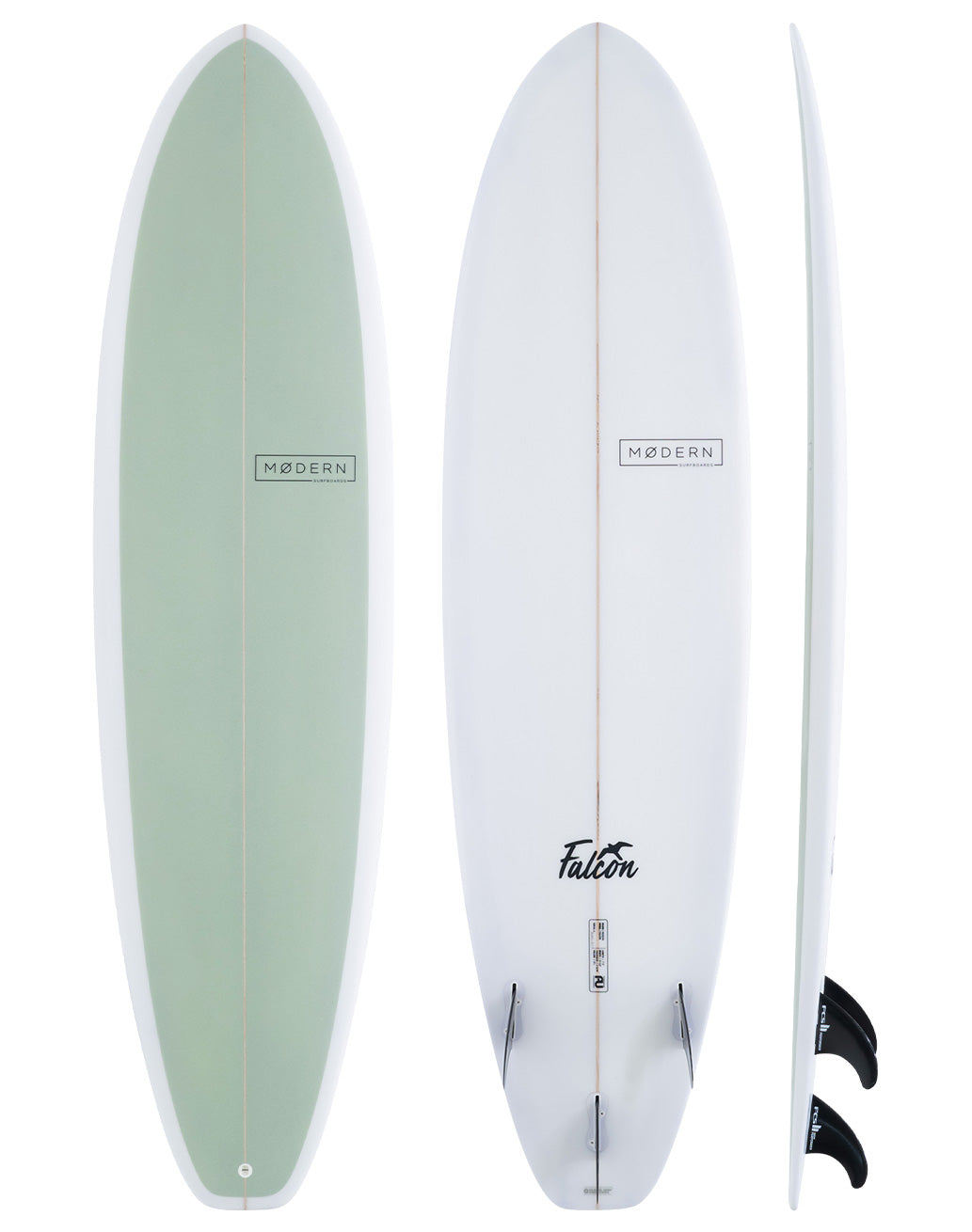 Modern Falcon PU Surfboard Coloured - Fins Included