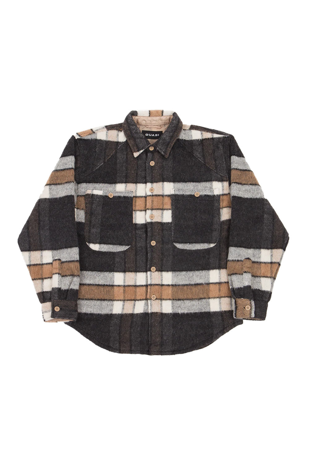Quasi Skateboards | Quasi Ecco Flannel Shirt - Tan