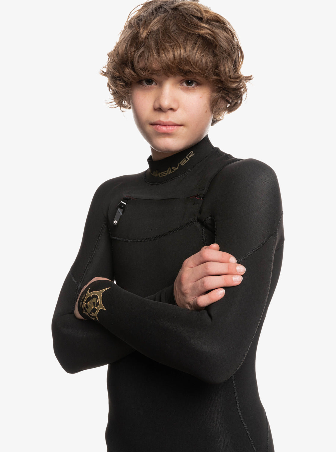 Quiksilver Boys (8-16) 3/2mm Everyday Sessions MW Chest Zip Wetsuit
