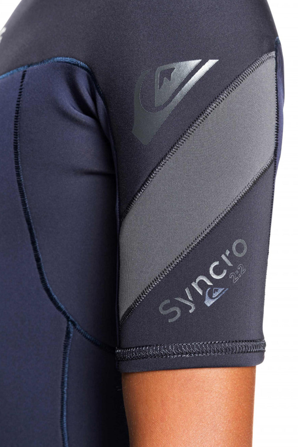 Quiksilver Boys 8-16 Synchro 2/2mm Short Sleeve Back Zip Springsuit Wetsuit