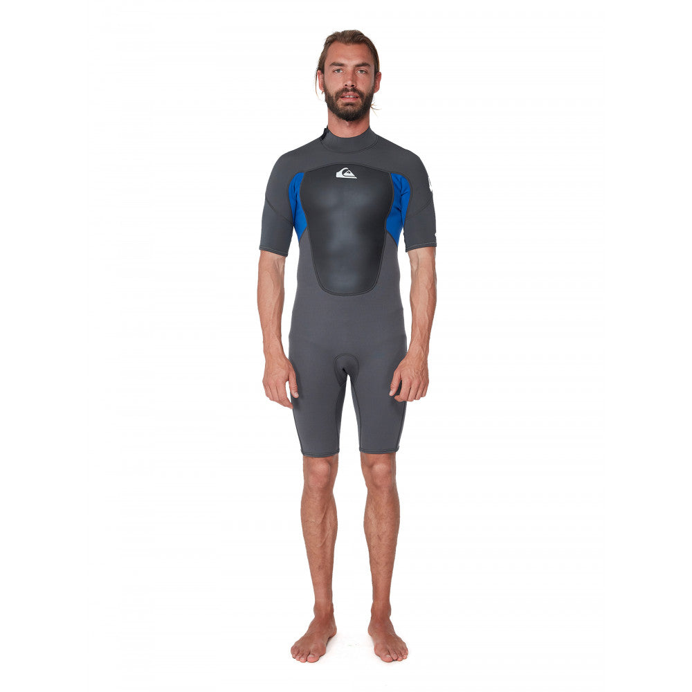 Quiksilver Mens 2/2mm Prologue Short Sleeve Back Zip Springsuit