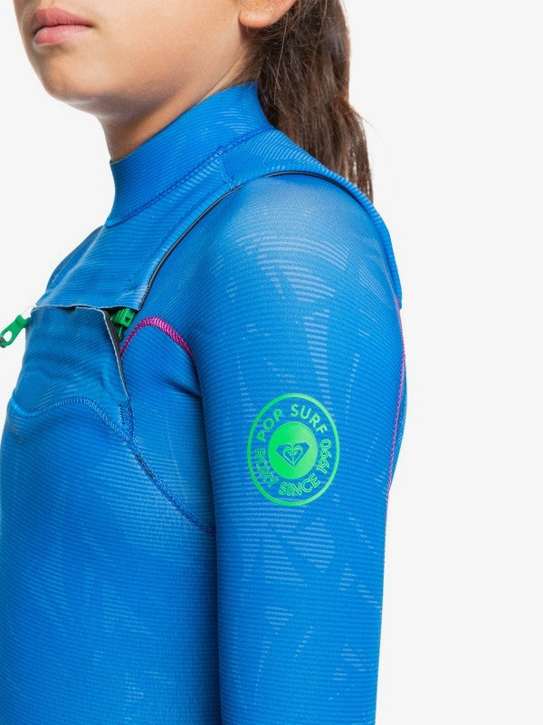 Roxy Girls 8-16 3/2mm POP Surf Chest Zip Steamer Wetsuit