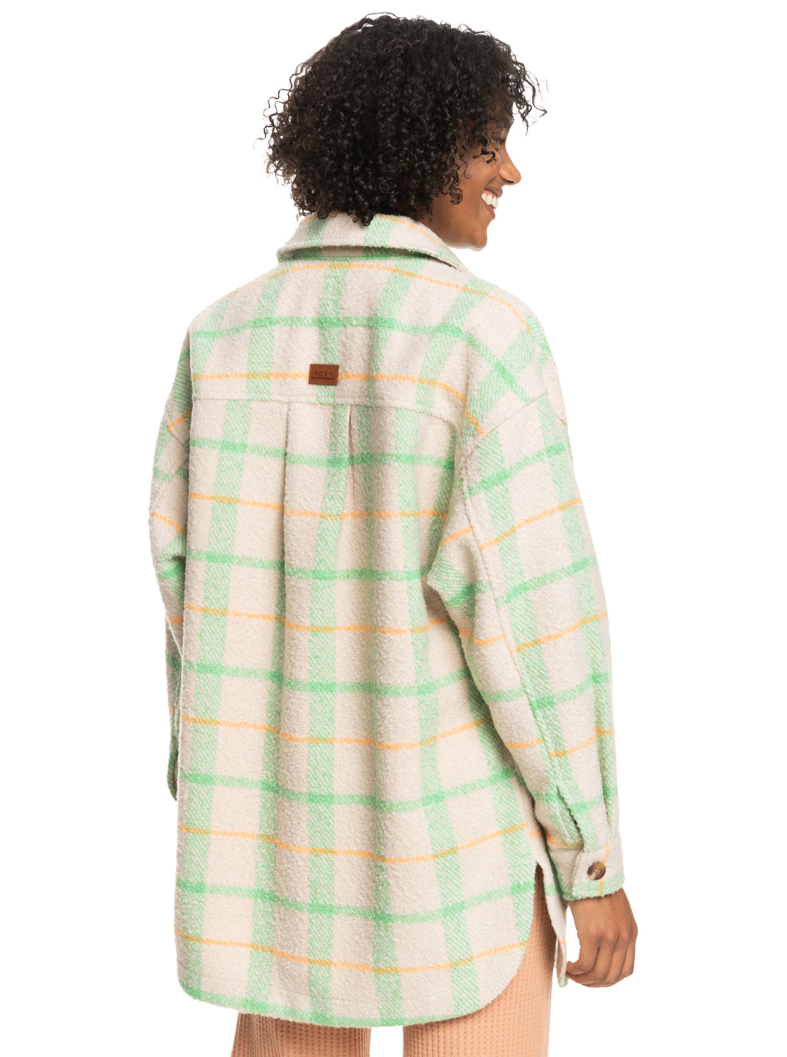 Roxy Womens Check It Out Oversized Overshirt