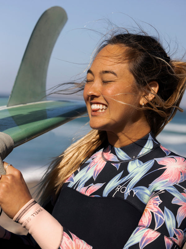 ROXY Womens 2mm Swell Series Long Sleeve Back Zip Springsuit