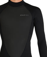 O'Neill Men's Factor 3/2mm Steamer Back Zip Wetsuit - Black