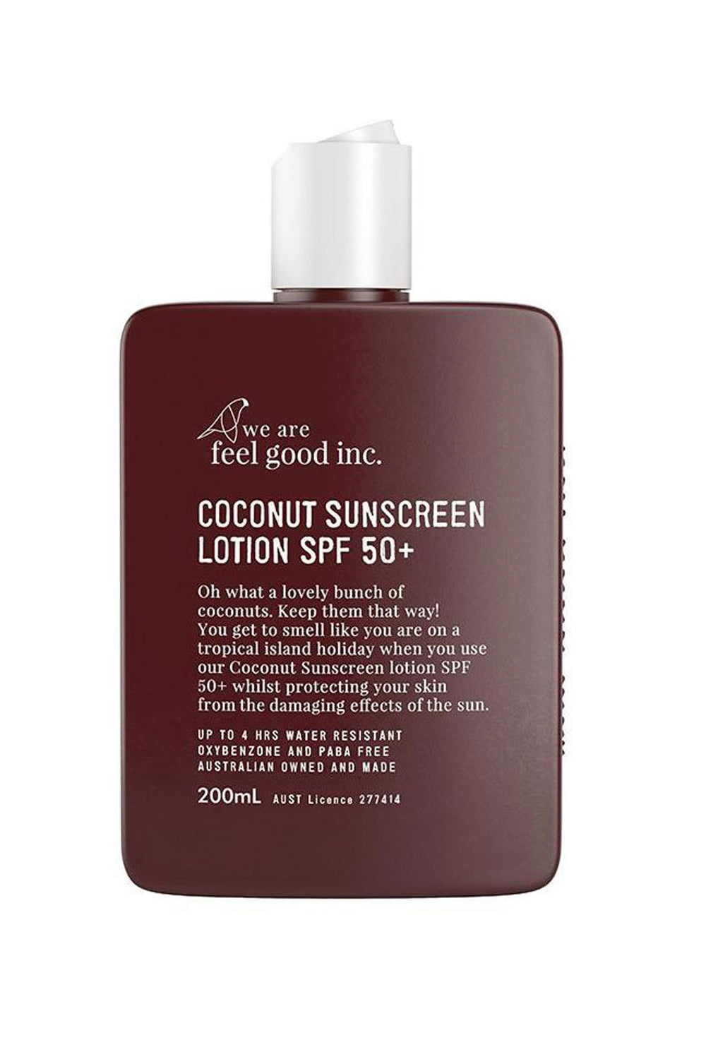 We Are Feel Good Inc Coconut Sunscreen Lotion SPF 50+