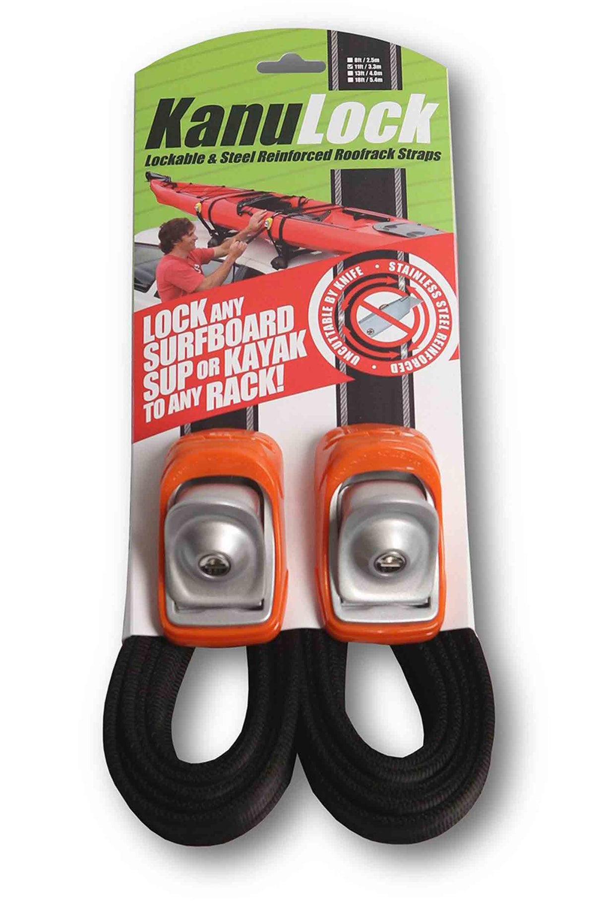 Kanu Lock Surf Straps 3.3m