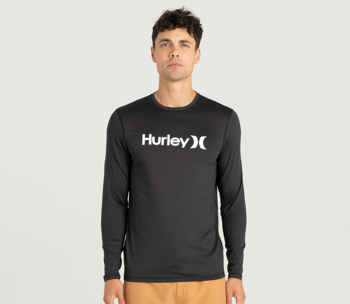 Hurley Mens One And Only Long Sleeve Rash Shirt
