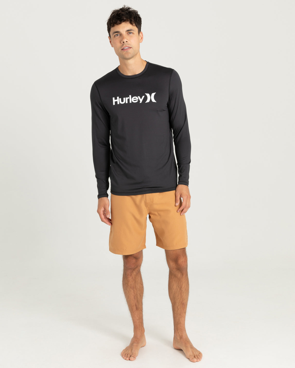 Hurley Mens One And Only Long Sleeve Rash Shirt