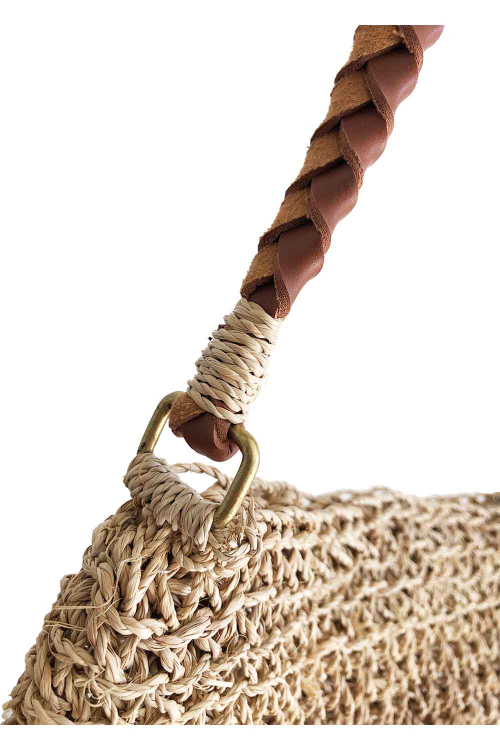 Sanbasic Woven Plaited Hand Bag