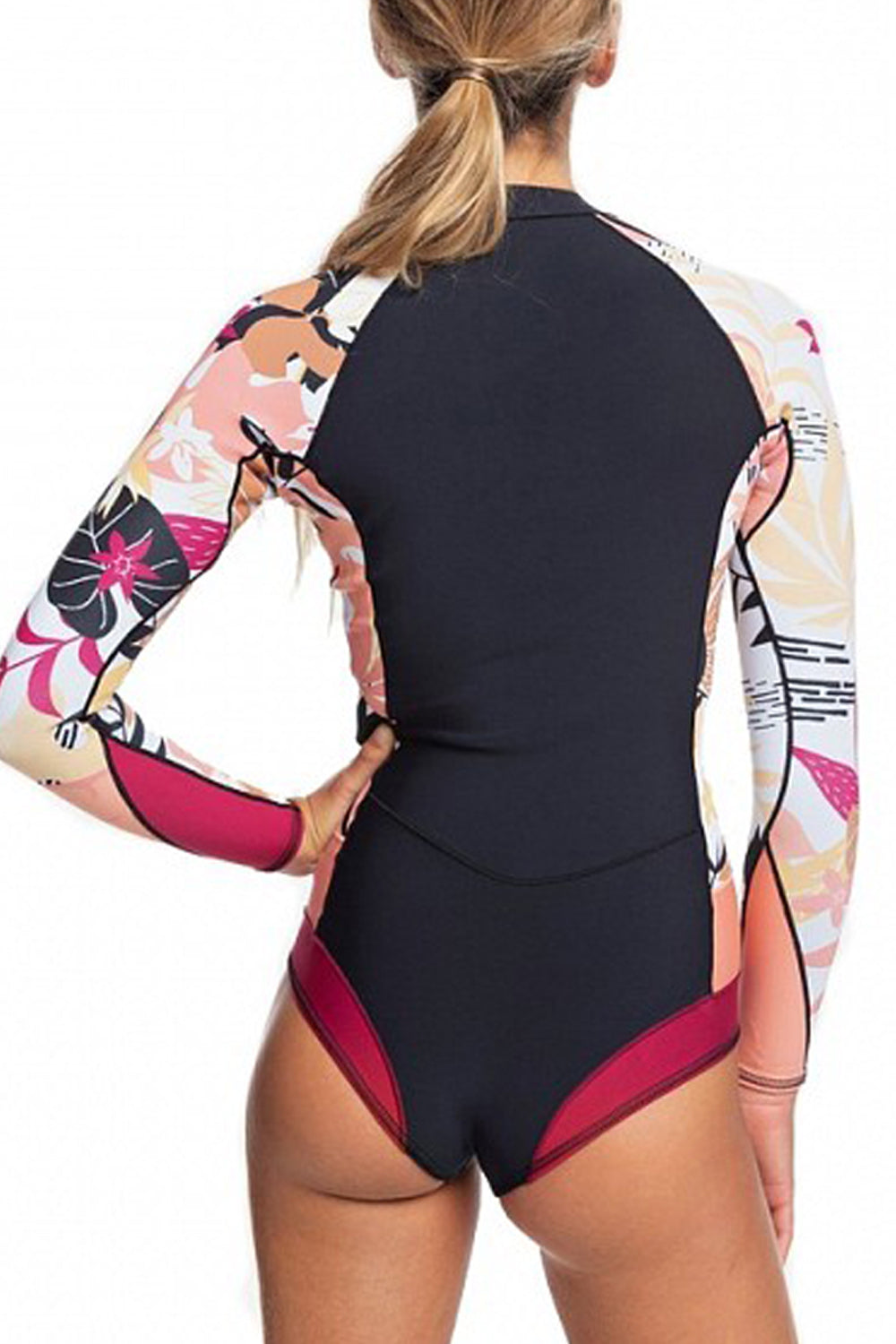 Roxy 1mm Satin Front Zip L/S Cheeky Springsuit